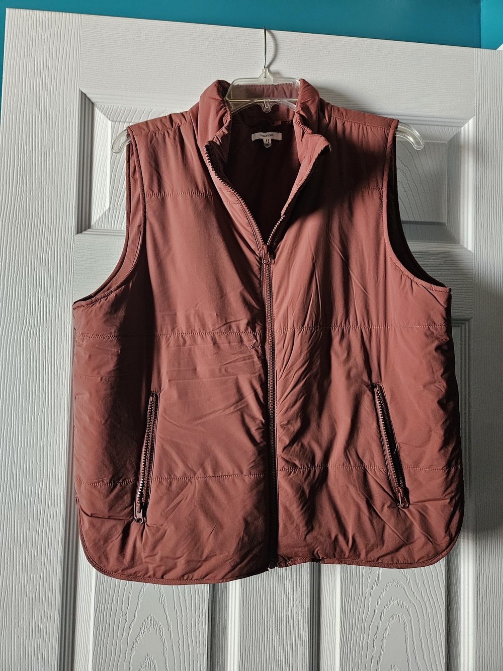 Maurice's Lightweight Puffer Vest (Rust Color)